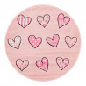 Dětský kusový koberec Momo K11574-09 Pink kruh