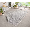 Kusový koberec Twin-Wendeteppiche 103116 grau creme – na ven i na doma