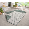 Kusový koberec Twin-Wendeteppiche 103117 grün creme – na ven i na doma