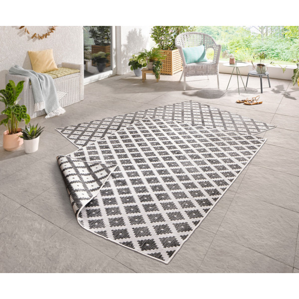 Kusový koberec Twin-Wendeteppiche 103126 grau creme