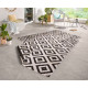Kusový koberec Twin-Wendeteppiche 103129 schwarz creme – na ven i na doma