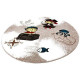 Dětský kusový koberec Momo K11558-01 Coffee kruh