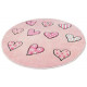 Dětský kusový koberec Momo K11574-09 Pink kruh