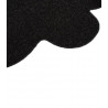 Kusový koberec Eton černý květina