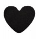Kusový koberec Eton Srdce černý