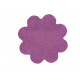 Kusový koberec Color Shaggy fialový kytka