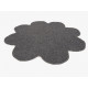 Kusový koberec Color Shaggy světle šedý kytka