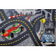Dětský kusový koberec The World of Cars 97 šedý kulatý