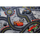 Dětský kusový koberec The World of Cars 97 šedý kulatý