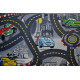 Dětský kusový koberec The World of Cars 97 šedý kulatý