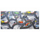 Dětský kusový koberec The World of Cars 97 šedý kulatý