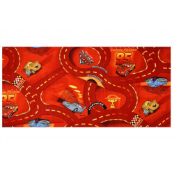 Kusový koberec The World of Cars 10 červený