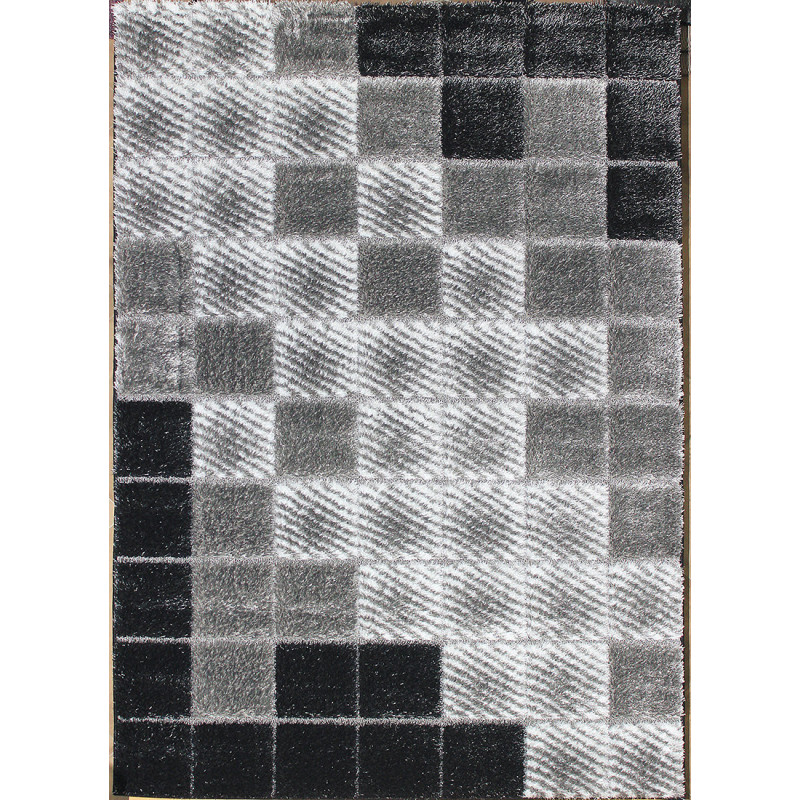 Kusový koberec Seher 3D 2615 Black Grey