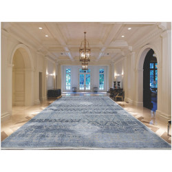 Ručně vázaný kusový koberec Diamond DC-HALI B Silver/blue