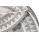 Kusový koberec Twin Supreme 103413 Jamaica grey creme kruh