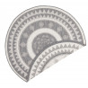 Kusový koberec Twin Supreme 103413 Jamaica grey creme kruh