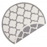 Kusový koberec Twin Supreme 103420 Palermo grey creme kruh – na ven i na doma