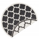 Kusový koberec Twin Supreme 103421 Palermo black creme kruh – na ven i na doma