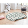 Kusový koberec Twin Supreme 103423 Palermo green creme kruh – na ven i na doma