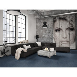 Kobercový čtverec Sonar 4483 tmavě modrý 50 x 50 cm