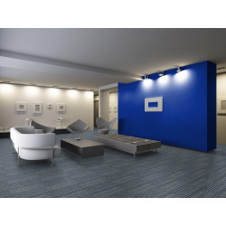 Kobercový čtverec Cobra Lines 5661 modrá 50 x 50 cm