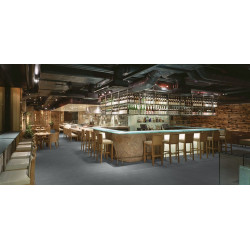 Kobercový čtverec Sonar 4476 tmavě šedý 50 x 50 cm