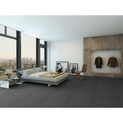 Kobercový čtverec Sonar 4478 černý 50 x 50 cm