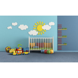 Kobercový čtverec Sonar 4482 světle modrý 50 x 50 cm