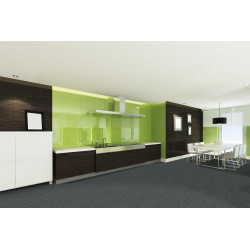 Kobercový čtverec Sonar Lines 4577 zelenočerný 50 x 50 cm