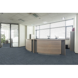 Kobercový čtverec Sonar Lines 4183 modrošedý 50 x 50 cm