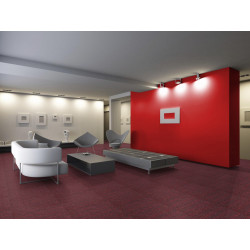 Kobercový čtverec Sonar Lines 4120 červený 50 x 50 cm