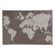 Přírodní koberec, ručně tkaný World Map