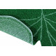 Přírodní koberec, ručně tkaný Monstera Leaf