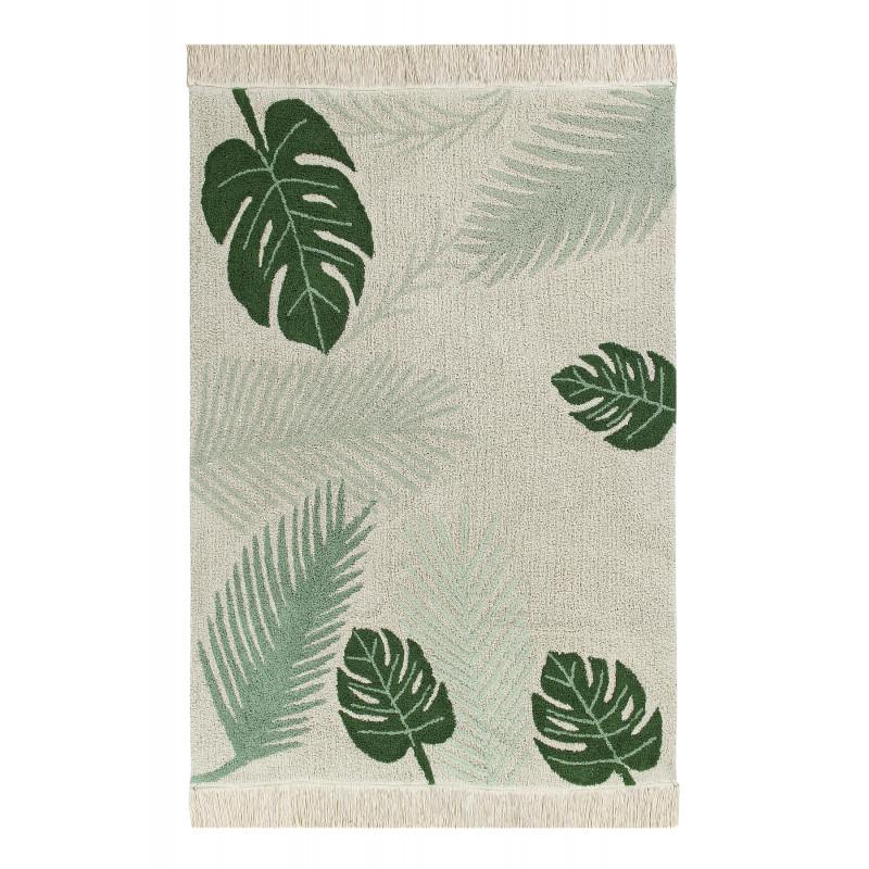 Bio koberec kusový, ručně tkaný Tropical Green