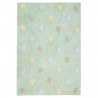 Přírodní koberec, ručně tkaný Tricolor Stars Soft Mint