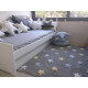 Přírodní koberec, ručně tkaný Tricolor Stars Grey-Blue