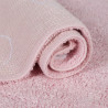 Přírodní koberec, ručně tkaný Polka Dots Pink-White
