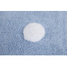 Přírodní koberec, ručně tkaný Polka Dots Blue-White