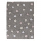 Přírodní koberec, ručně tkaný Tricolor Polka Dots Grey-Pink