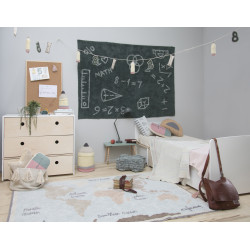 Přírodní koberec, ručně tkaný Vintage Map