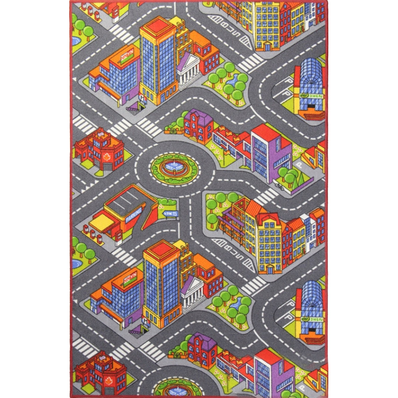Dětský kusový koberec silnice Big City