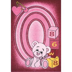 Dětský kusový koberec Toys pink C 126
