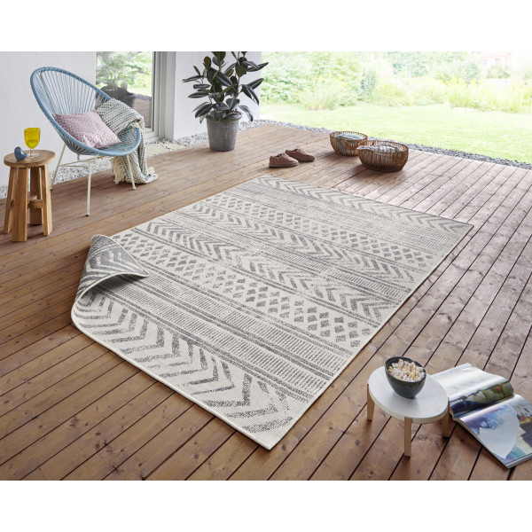 Kusový koberec Twin Supreme 103862 Biri Grey/Cream – na ven i na doma