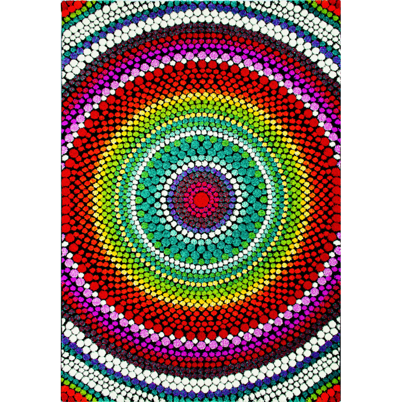 Kusový koberec Relief 22844-110 Multicolor