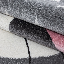 Dětský kusový koberec Kids 550 pink kruh