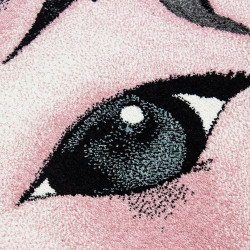 Dětský kusový koberec Kids 590 pink kruh