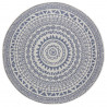 Kusový koberec Twin Supreme 103859 Coron Blue/Cream kruh – na ven i na doma
