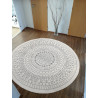 Kusový koberec Twin-Wendeteppiche 103143 creme grau kruh