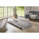 Kusový koberec Twin Supreme 104165 Siruma Black/Cream kruh – na ven i na doma