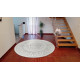 Kusový koberec Twin-Wendeteppiche 103143 creme grau kruh
